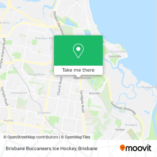 Brisbane Buccaneers Ice Hockey map