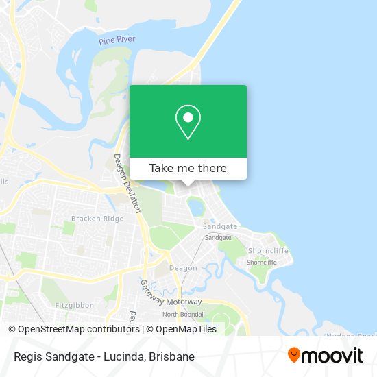 Regis Sandgate - Lucinda map