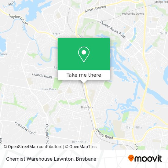 Chemist Warehouse Lawnton map