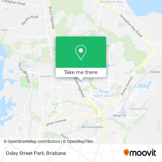 Oxley Street Park map