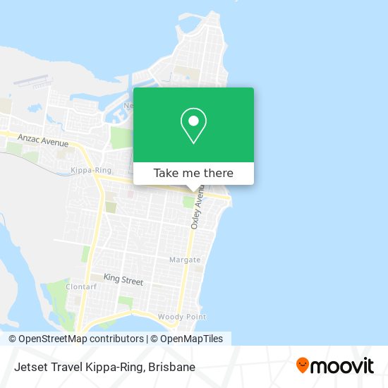 Jetset Travel Kippa-Ring map