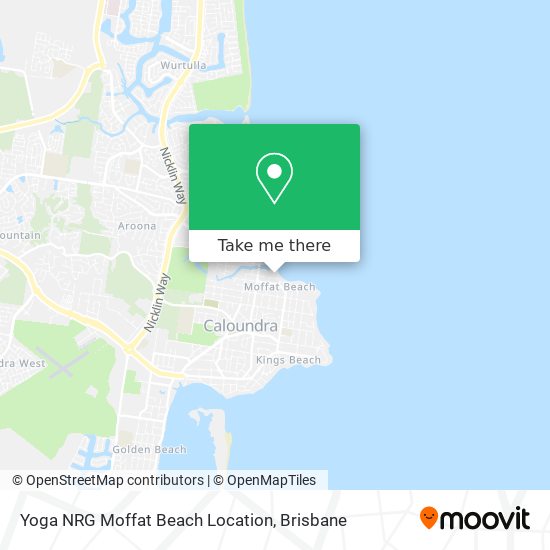 Yoga NRG Moffat Beach Location map