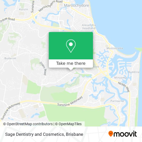 Sage Dentistry and Cosmetics map