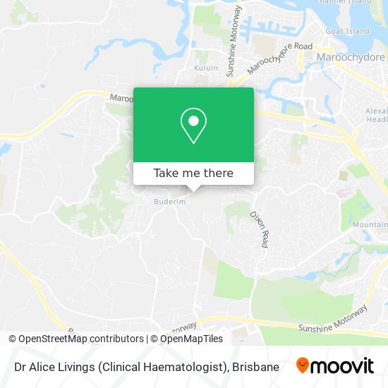 Dr Alice Livings (Clinical Haematologist) map