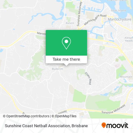 Sunshine Coast Netball Association map