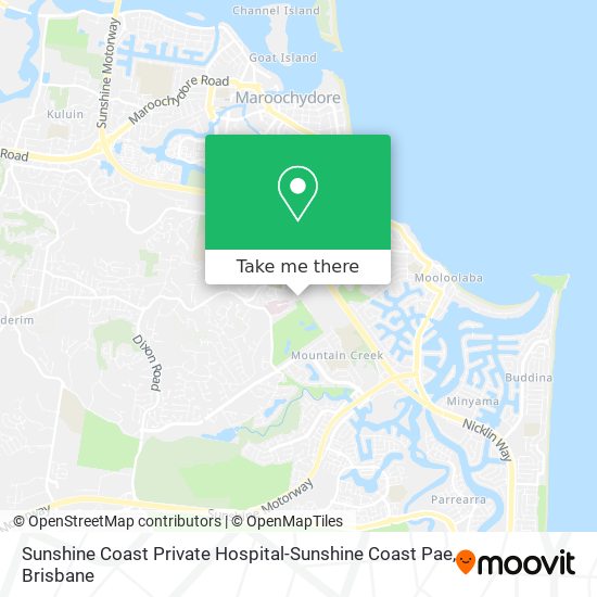 Sunshine Coast Private Hospital-Sunshine Coast Pae map