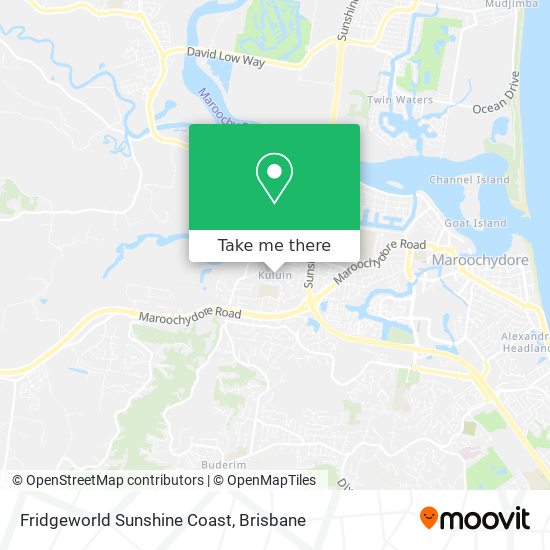 Fridgeworld Sunshine Coast map