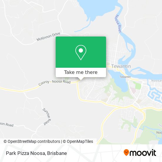 Park Pizza Noosa map