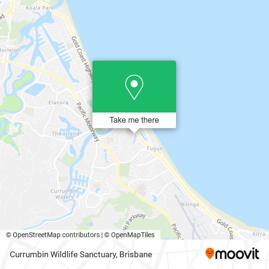 Currumbin Wildlife Sanctuary map