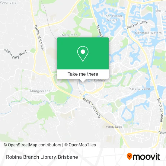 Mapa Robina Branch Library