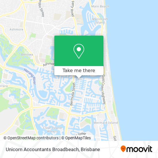 Unicorn Accountants Broadbeach map