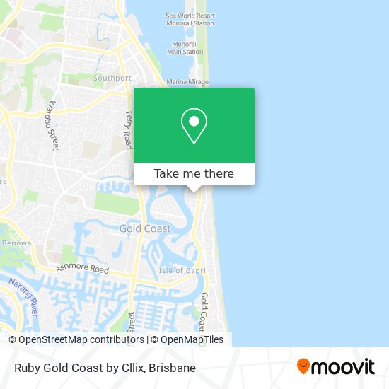 Ruby Gold Coast by Cllix map