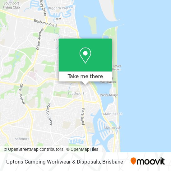 Uptons Camping Workwear & Disposals map