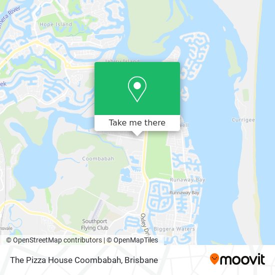 The Pizza House Coombabah map