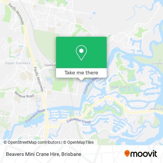 Beavers Mini Crane Hire map