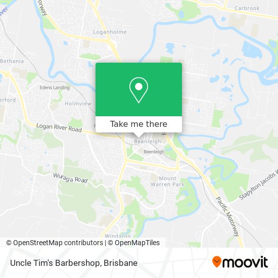 Uncle Tim's Barbershop map