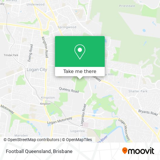 Football Queensland map