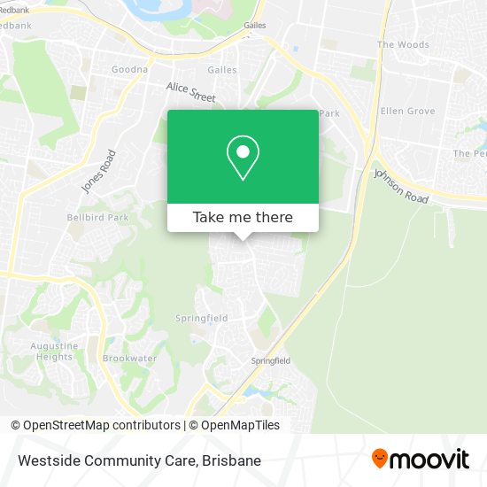 Westside Community Care map