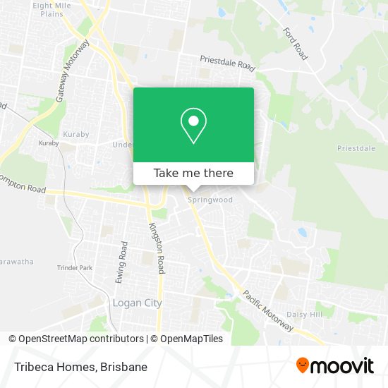 Tribeca Homes map