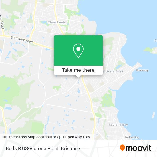 Mapa Beds R US-Victoria Point