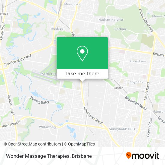 Wonder Massage Therapies map