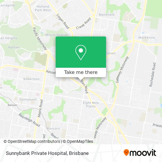 Sunnybank Private Hospital map