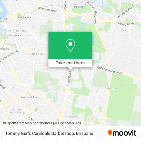 Tommy Gun's Carindale Barbershop map