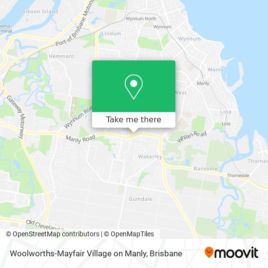 Woolworths-Mayfair Village on Manly map