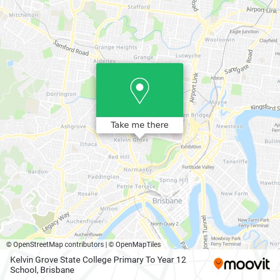 Mapa Kelvin Grove State College Primary To Year 12 School