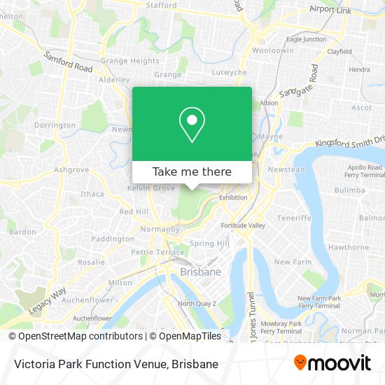 Victoria Park Function Venue map