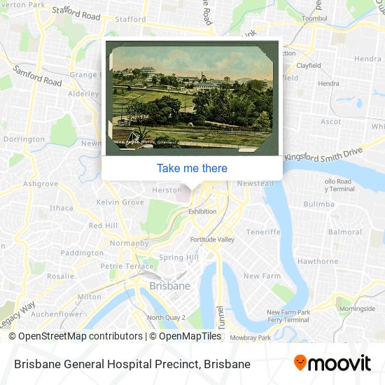 Mapa Brisbane General Hospital Precinct