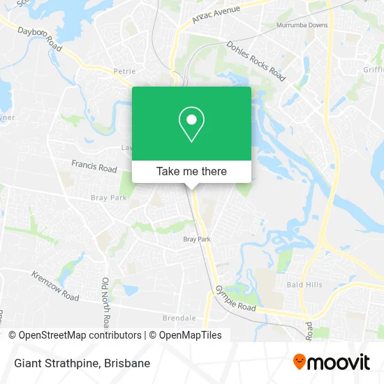 Mapa Giant Strathpine