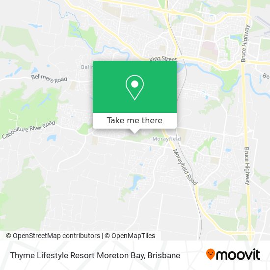 Thyme Lifestyle Resort Moreton Bay map