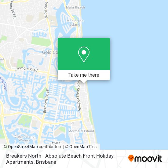 Breakers North - Absolute Beach Front Holiday Apartments map
