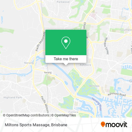 Miltons Sports Massage map