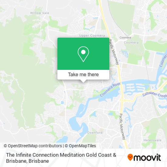The Infinite Connection Meditation Gold Coast & Brisbane map