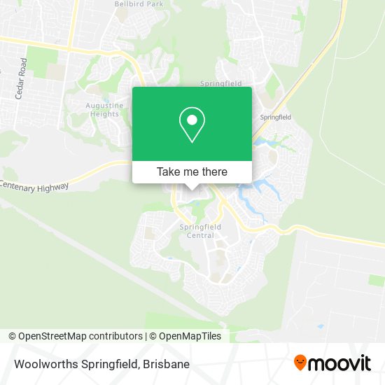 Mapa Woolworths Springfield