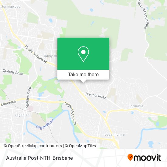 Australia Post-NTH map