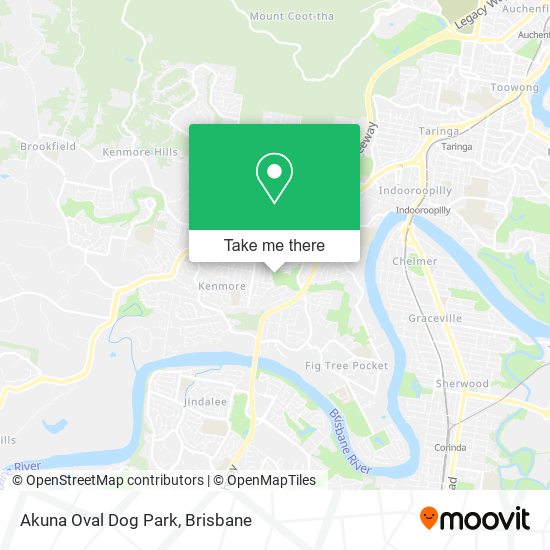 Akuna Oval Dog Park map