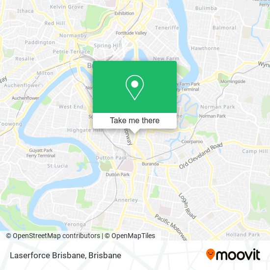 Mapa Laserforce Brisbane
