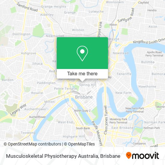 Musculoskeletal Physiotherapy Australia map