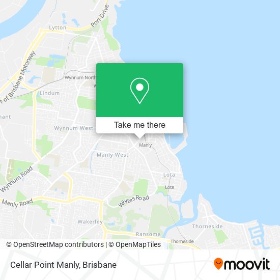 Cellar Point Manly map
