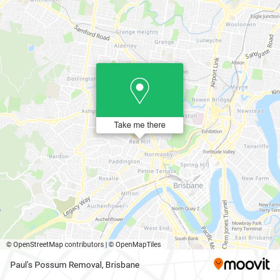 Paul's Possum Removal map