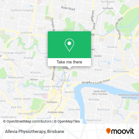 Allevia Physiotherapy map