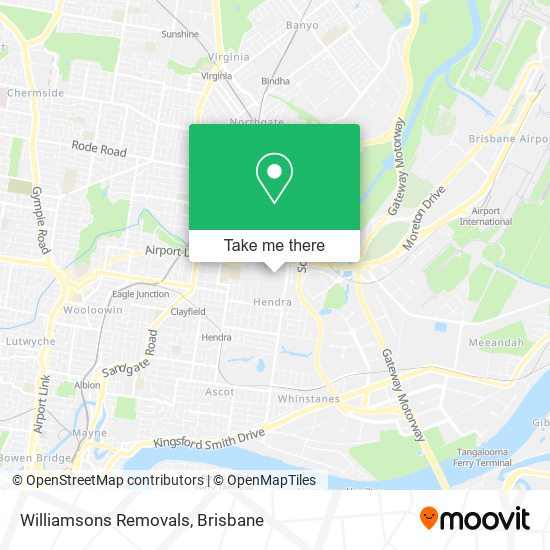 Williamsons Removals map