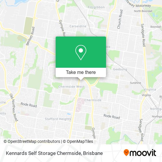 Kennards Self Storage Chermside map