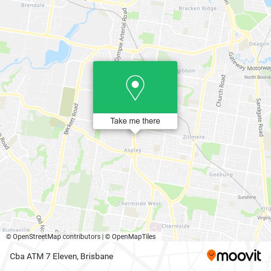 Cba ATM 7 Eleven map