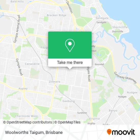 Mapa Woolworths Taigum