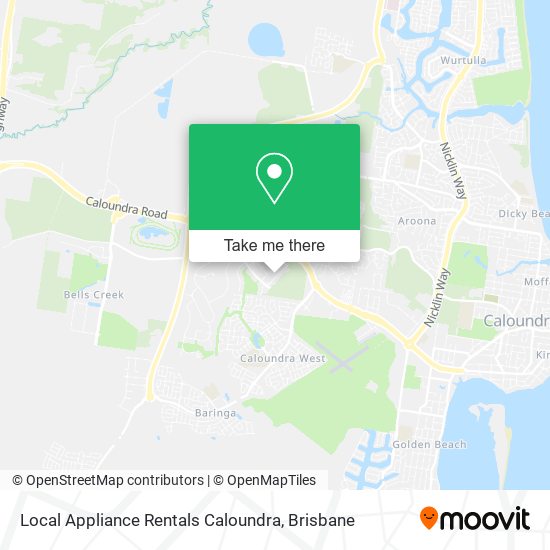 Local Appliance Rentals Caloundra map