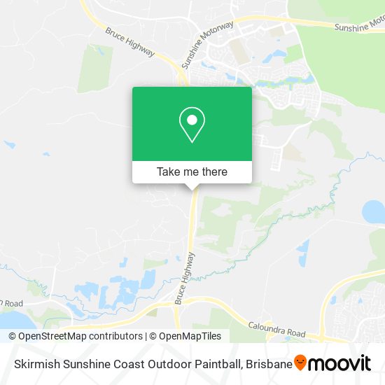Skirmish Sunshine Coast Outdoor Paintball map